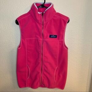 Lauren James Pink Fleece Vest Size M